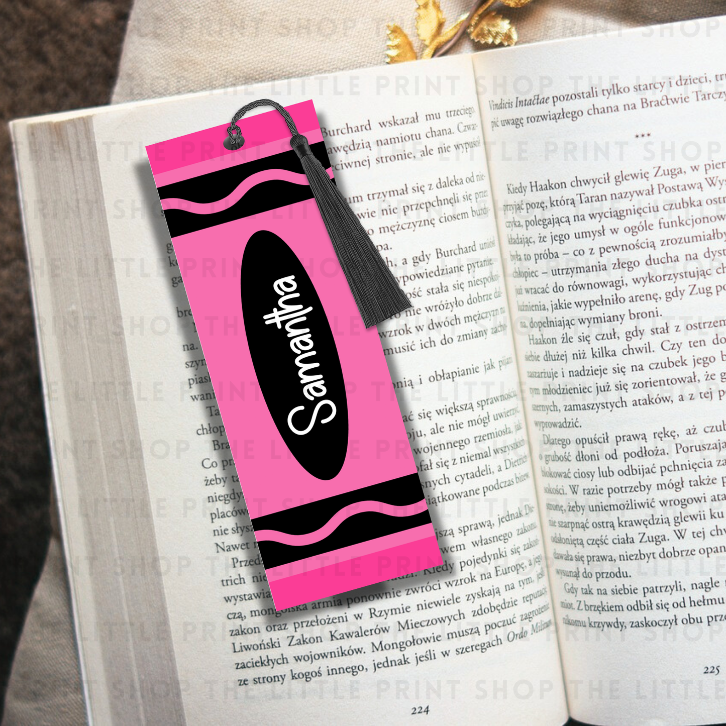 Crayon - UV DTF 14cm x 5cm Bookmark Decal