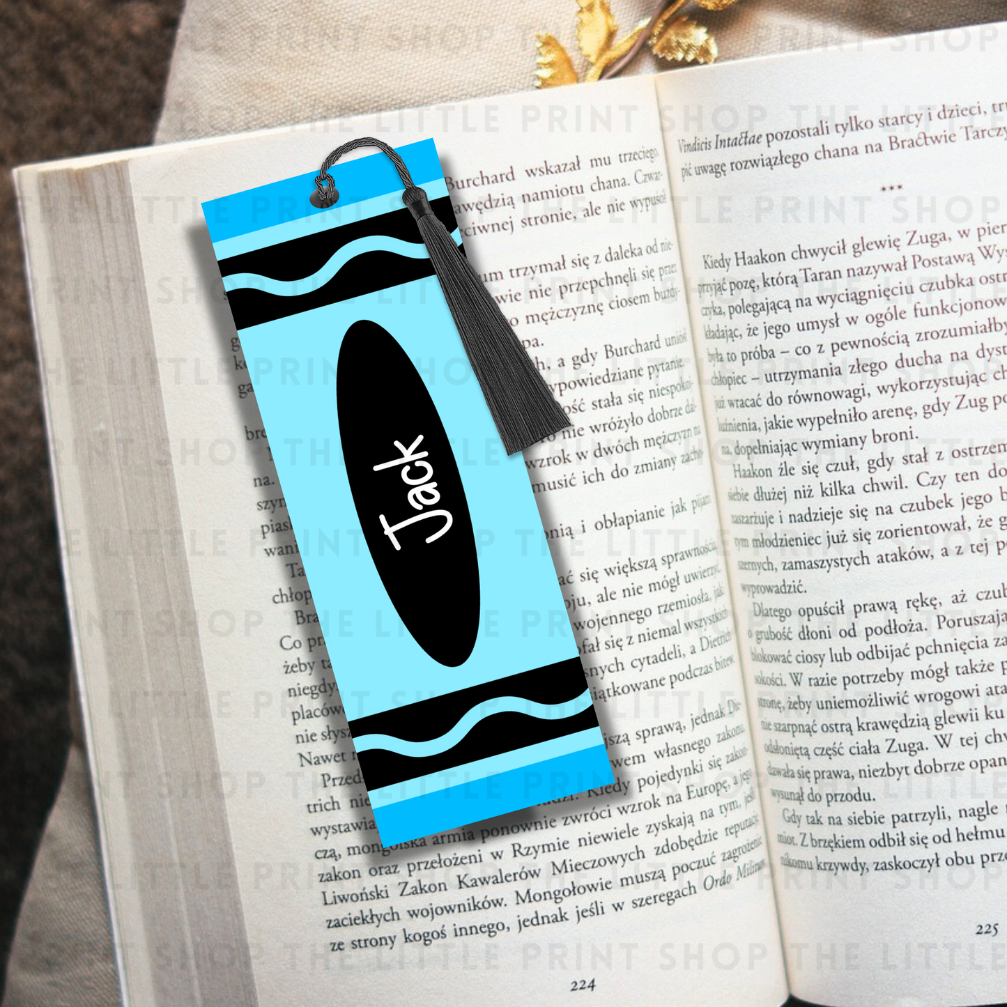 Crayon - UV DTF 14cm x 5cm Bookmark Decal