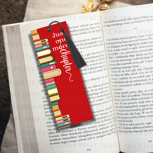 Book Stack - UV DTF 14cm x 5cm Bookmark Decal