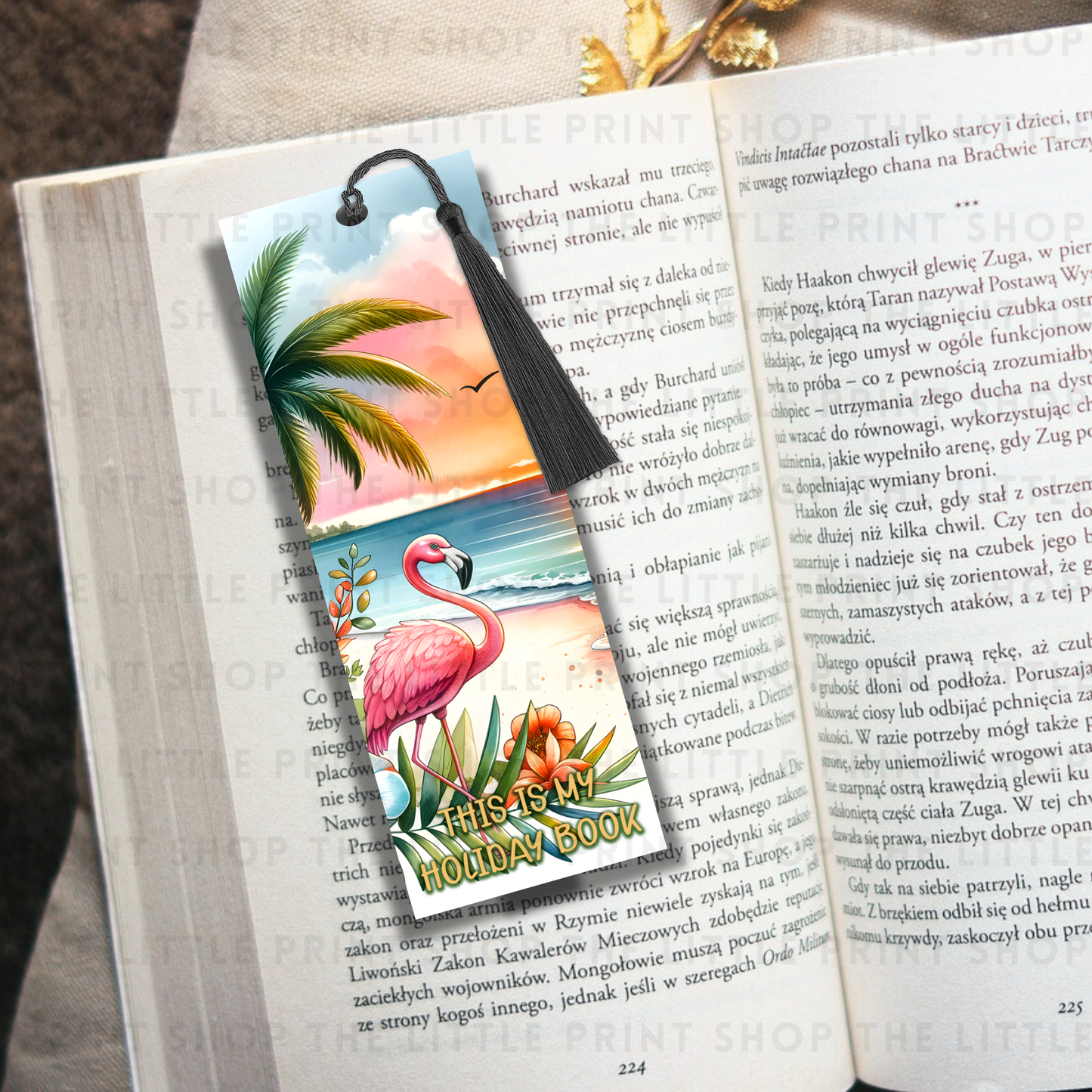 Holiday Book - UV DTF 14cm x 5cm Bookmark Decal