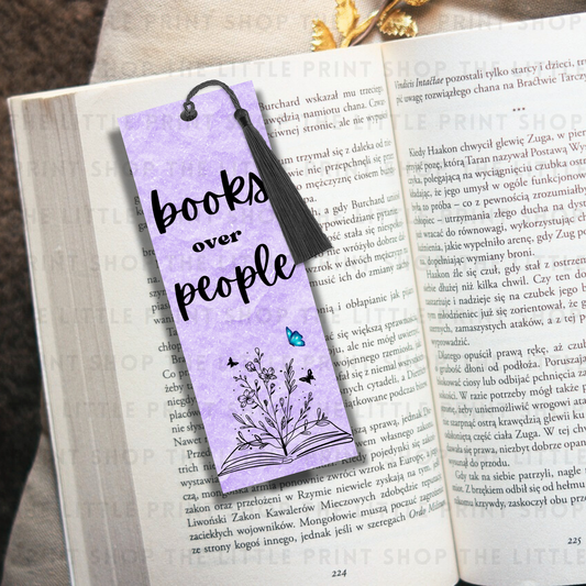 Books Over People - UV DTF 14cm x 5cm Bookmark Decal