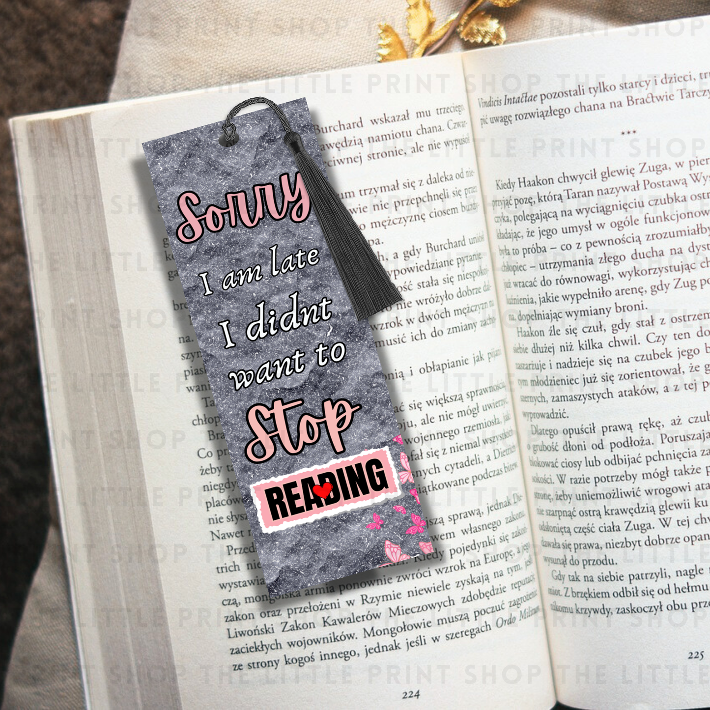 Sorry - UV DTF 14cm x 5cm Bookmark Decal