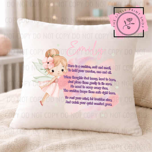 Fairy Worry Poem - DTF Cushion Transfer