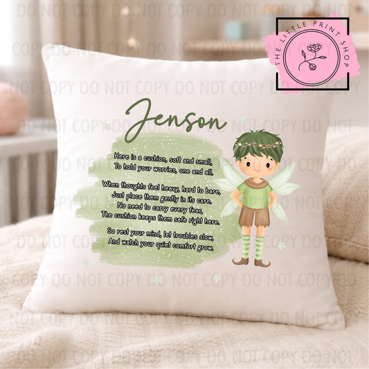 Pixie Worry Poem - DTF Cushion Transfer