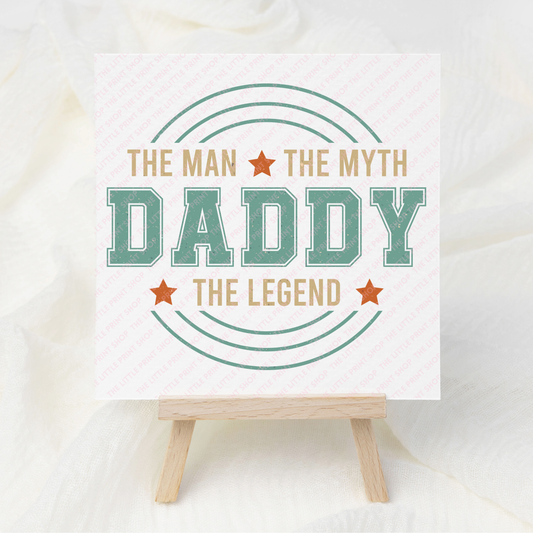 Daddy Legend - UV DTF 3 inch Decals