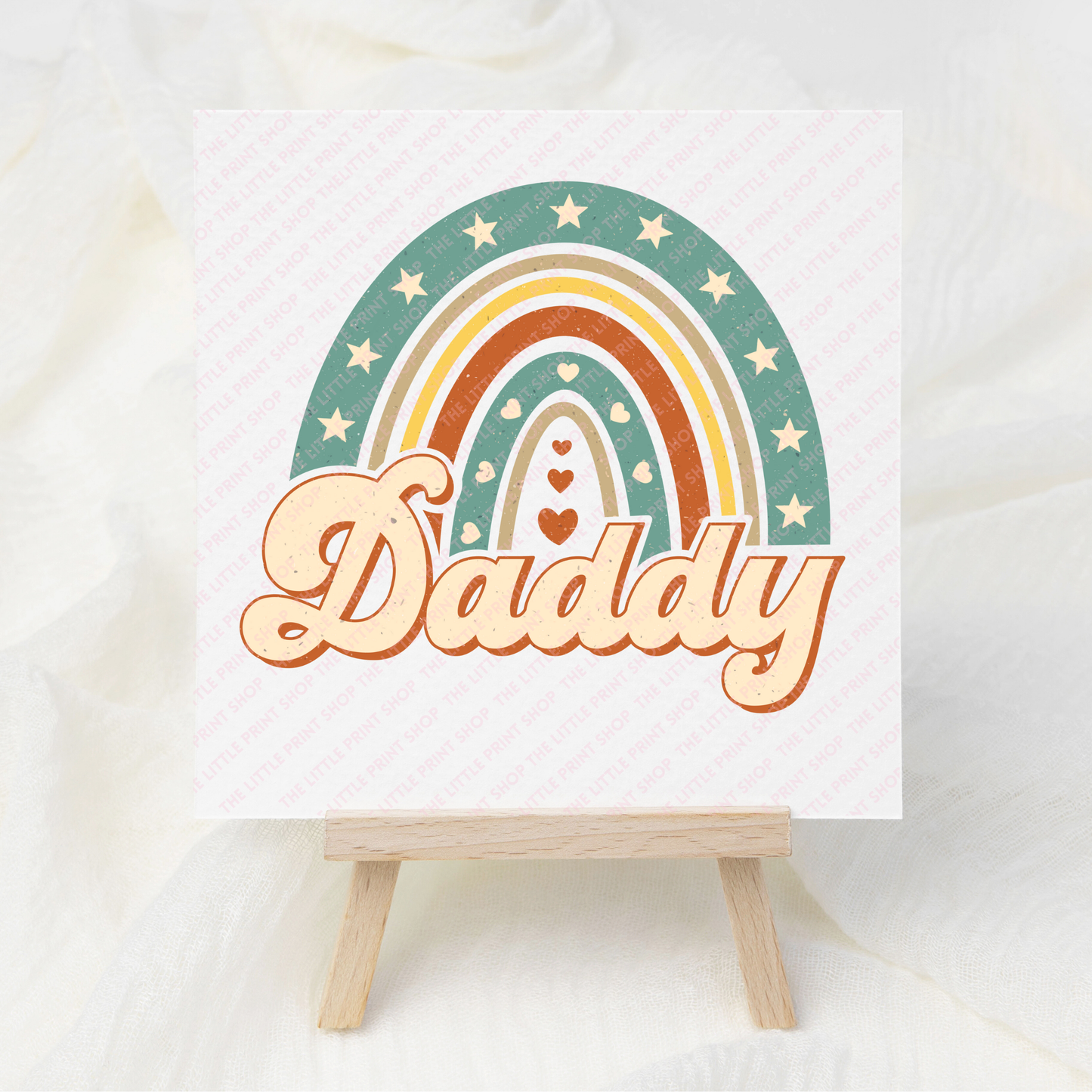 Daddy Rainbow - UV DTF 3 inch Decals