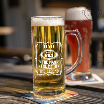 No.1 Dad - UV DTF 3 inch Decals