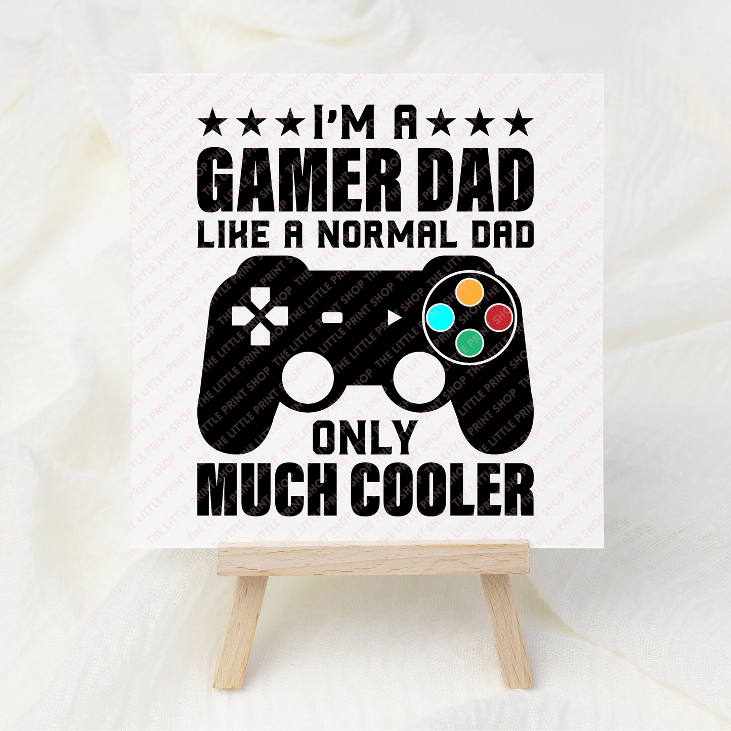 Gamer Dad - UV DTF 3 inch Decals