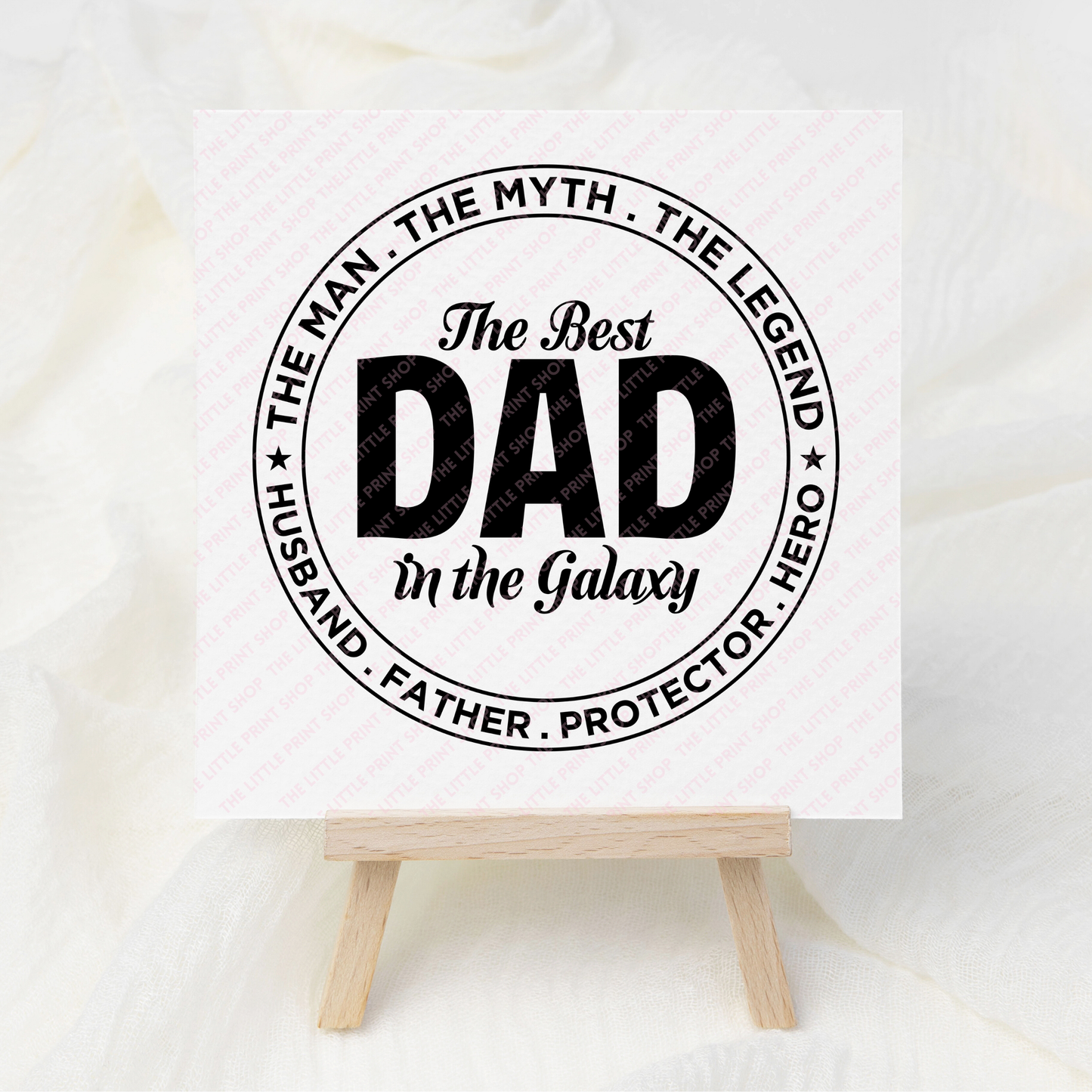 Best Dad In The Galaxy - UV DTF 3 inch Decals