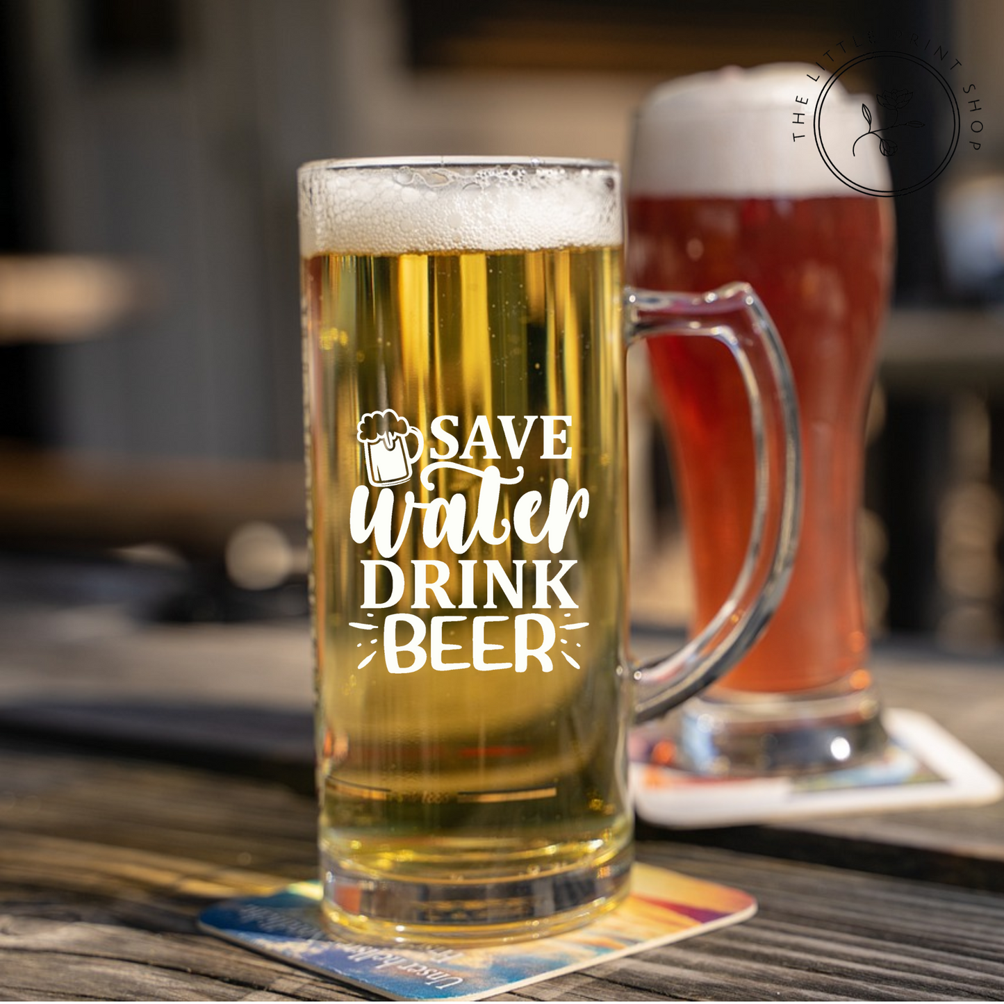 Save Water Drink Beer - UV DTF 3 inch Decals