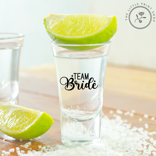 Team Bride - UV DTF 4cm Shot Glass Decal