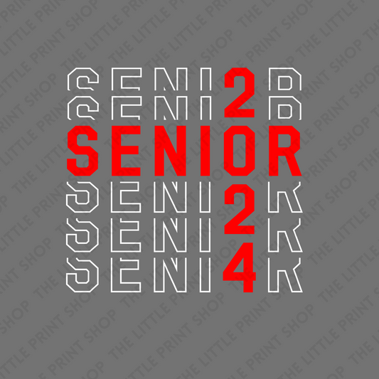 Senior 24 - UV DTF 3 inch Decals