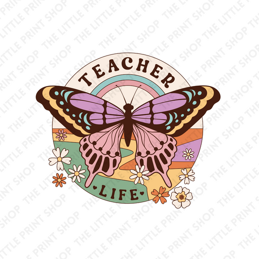 Teacher Life - UV DTF 3 inch Decals