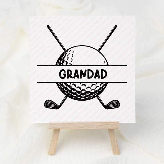 Golf - Grandad - UV DTF 3 inch Decals