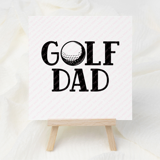 GOLF Dad - UV DTF 3 inch Decals