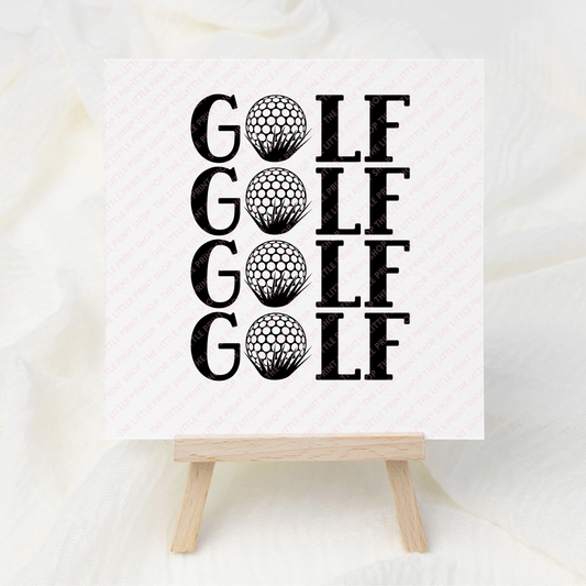GOLF - UV DTF 3 inch Decals