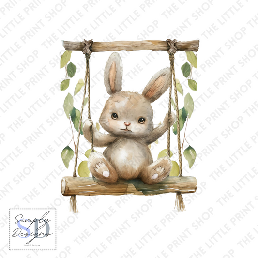 Rabbit Swing - UV DTF 3 inch Decals