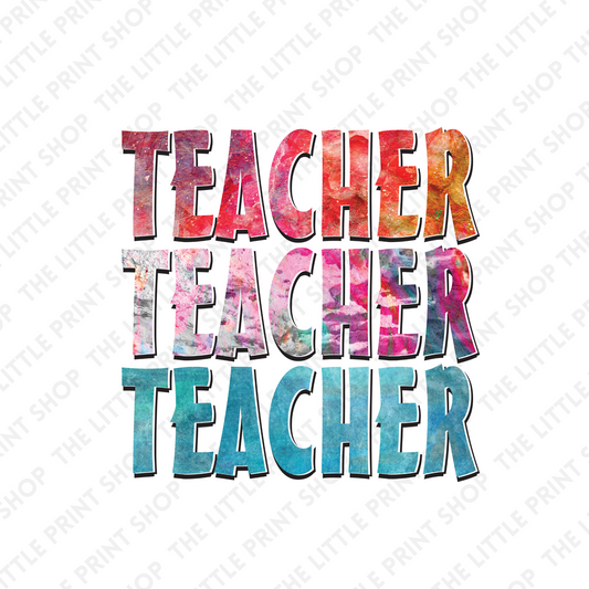 TEACHER - UV DTF 3 inch Decals