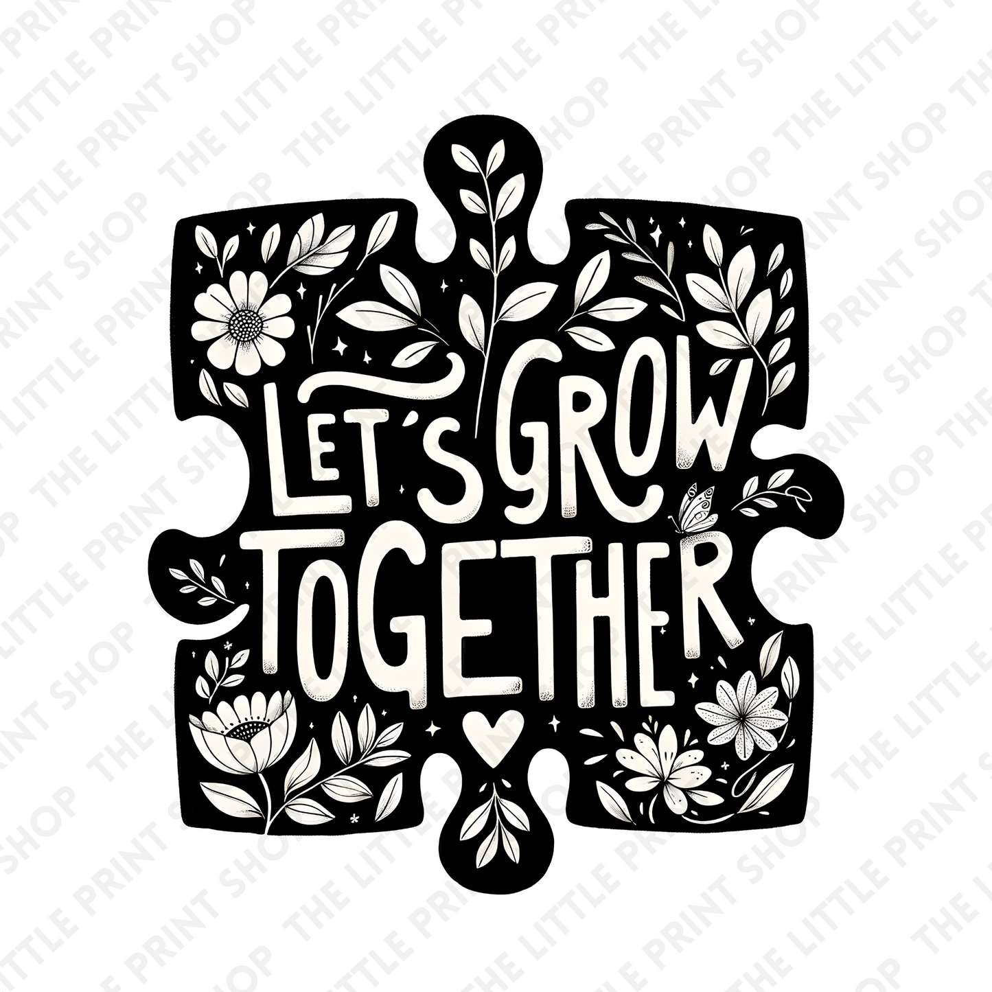 Let's Grow Together - UV DTF 3 inch Decals