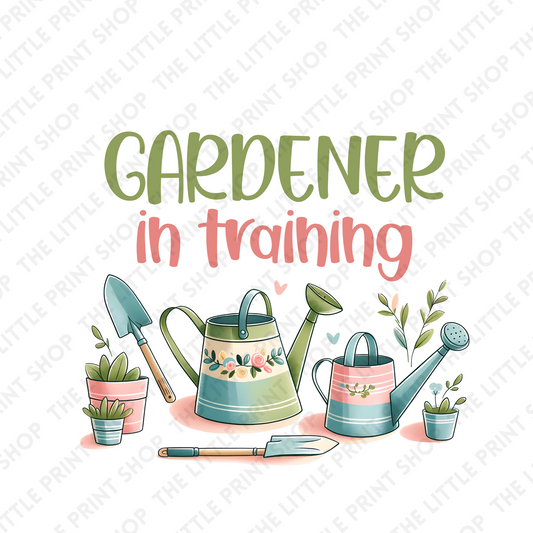 Gardener In Training - UV DTF 3 inch Decals