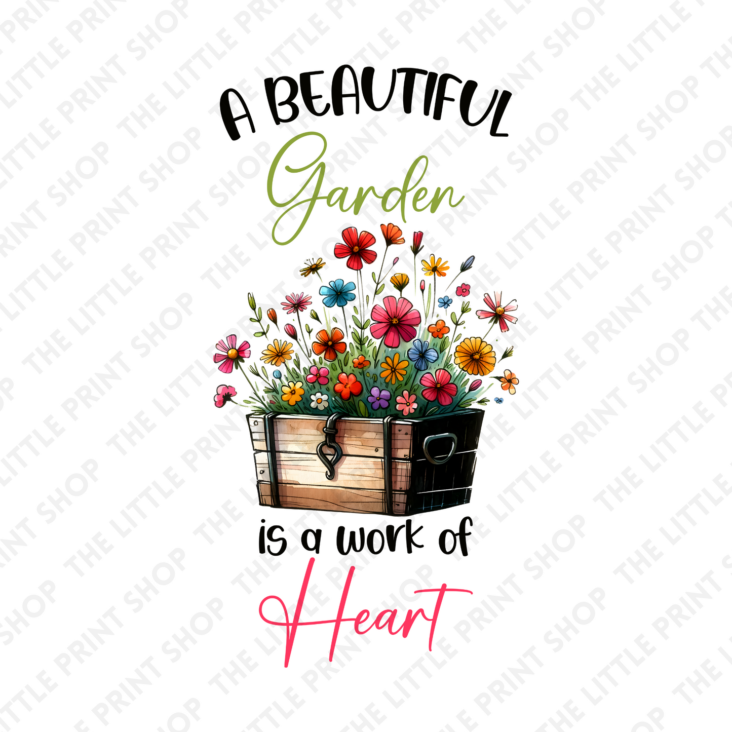 Beautiful Garden - UV DTF 3 inch Decals