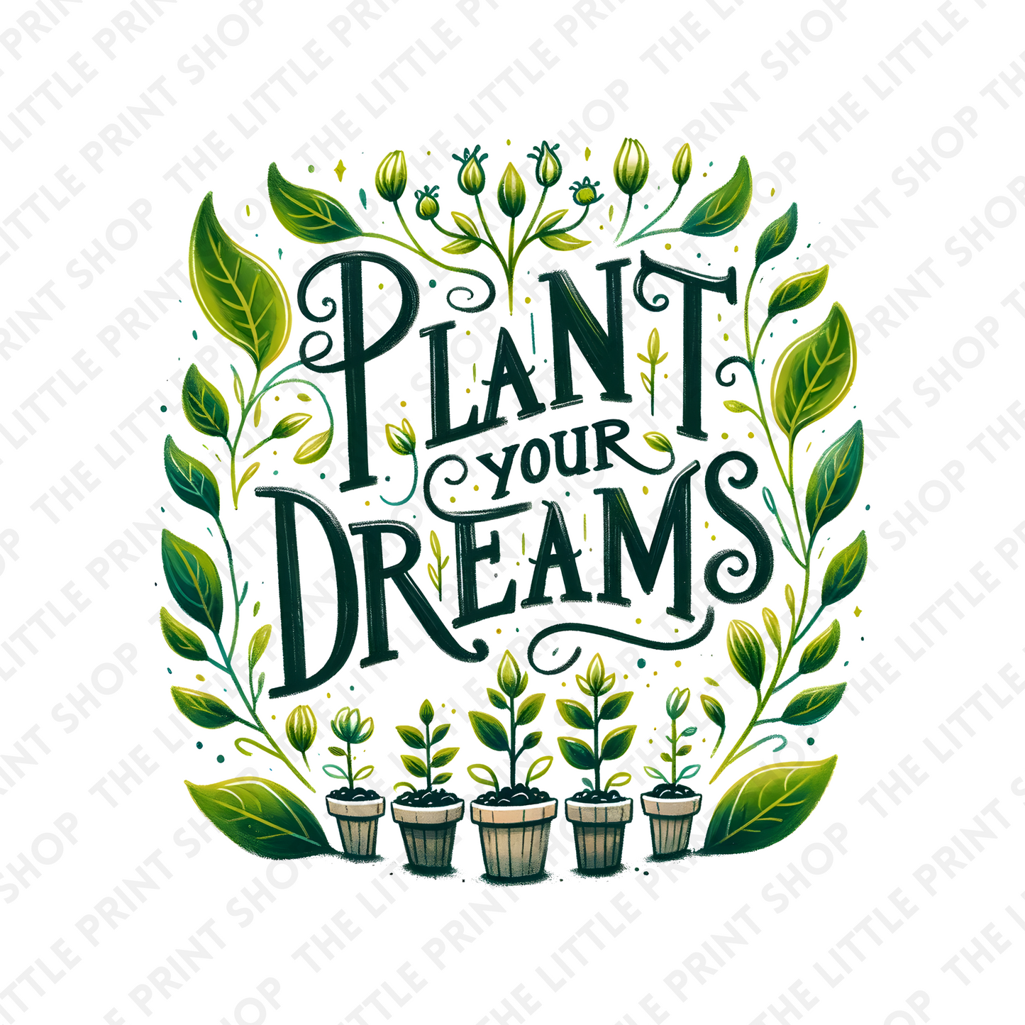 Plant Your Dreams - UV DTF 3 inch Decals