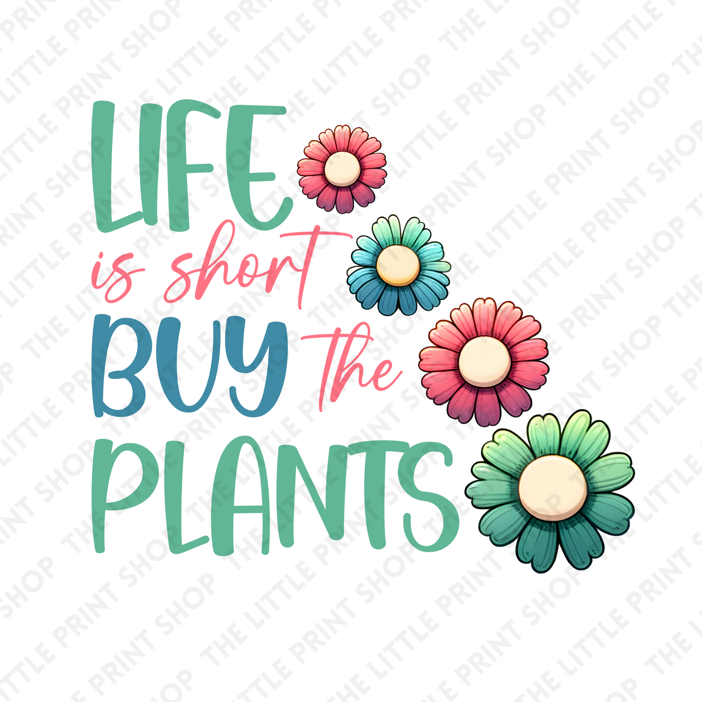 Buy Plants - UV DTF 3 inch Decals