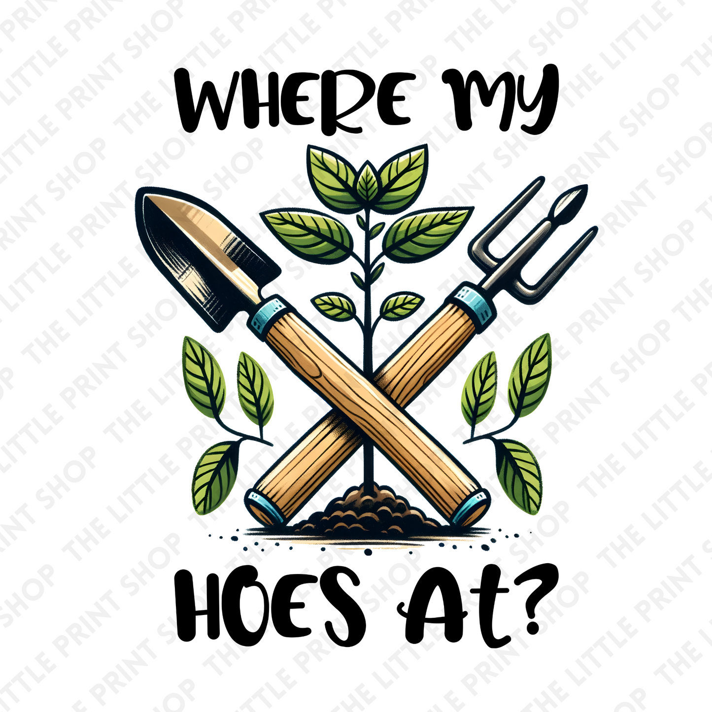 Where My Hoes At - UV DTF 3 inch Decals