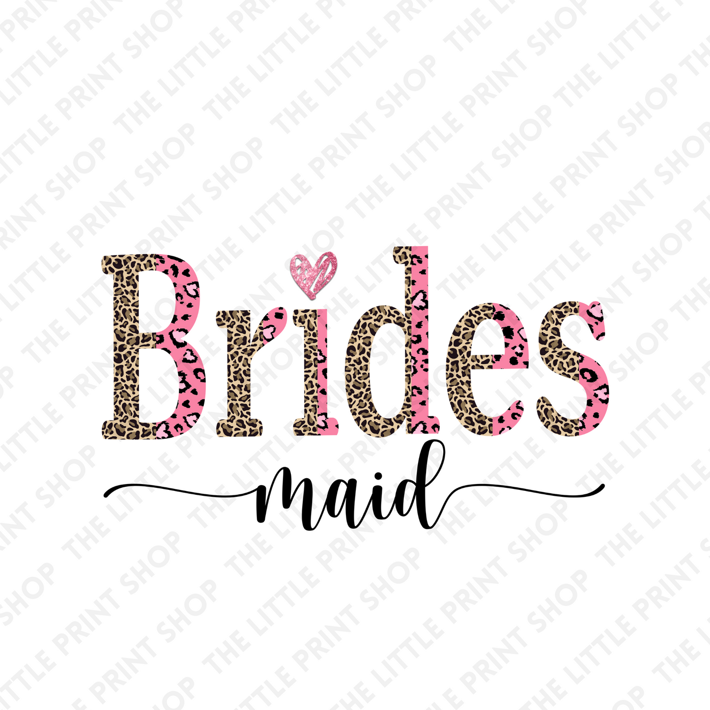 Bridesmaid Leopard - UV DTF 3 inch Decals