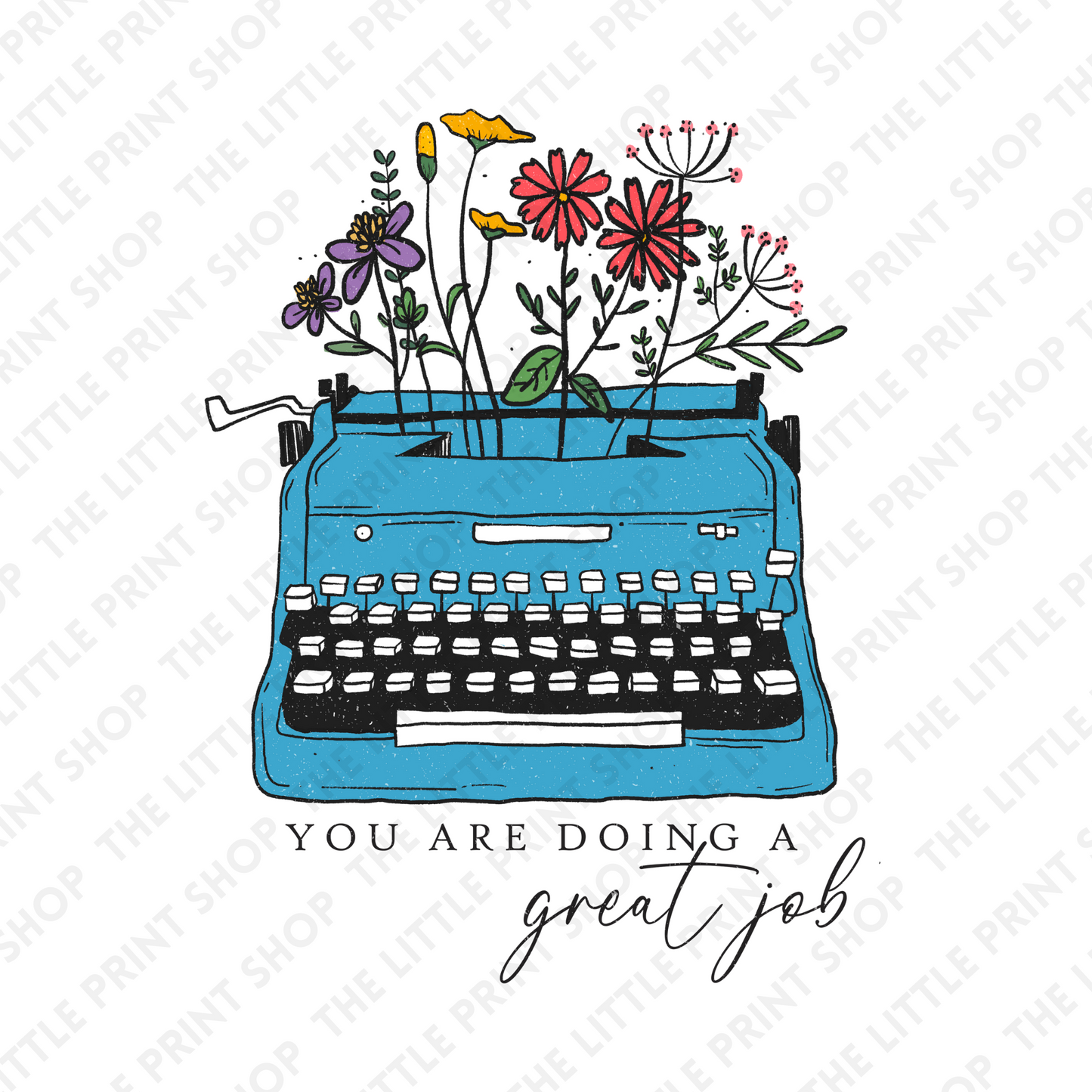 Typewriter - UV DTF 3 inch Decals
