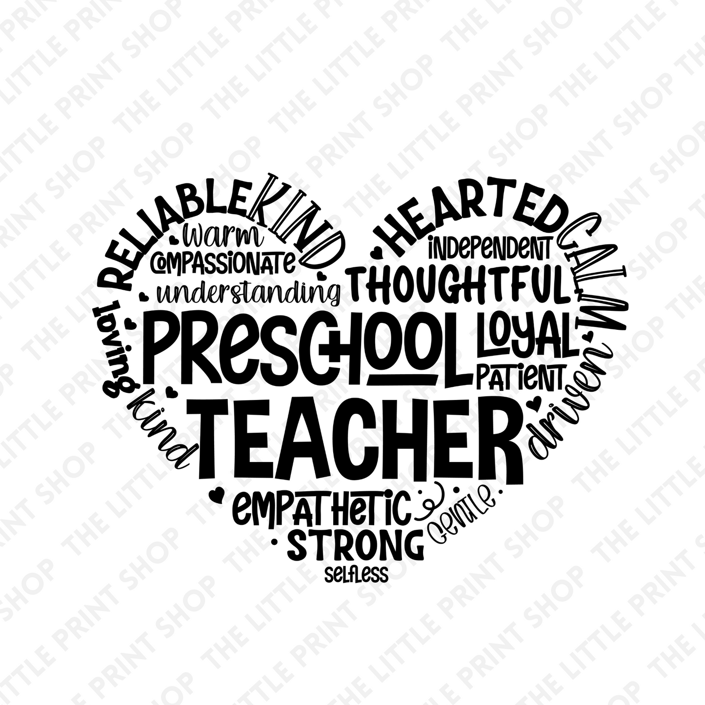 Preschool Teacher - UV DTF 3 inch Decals