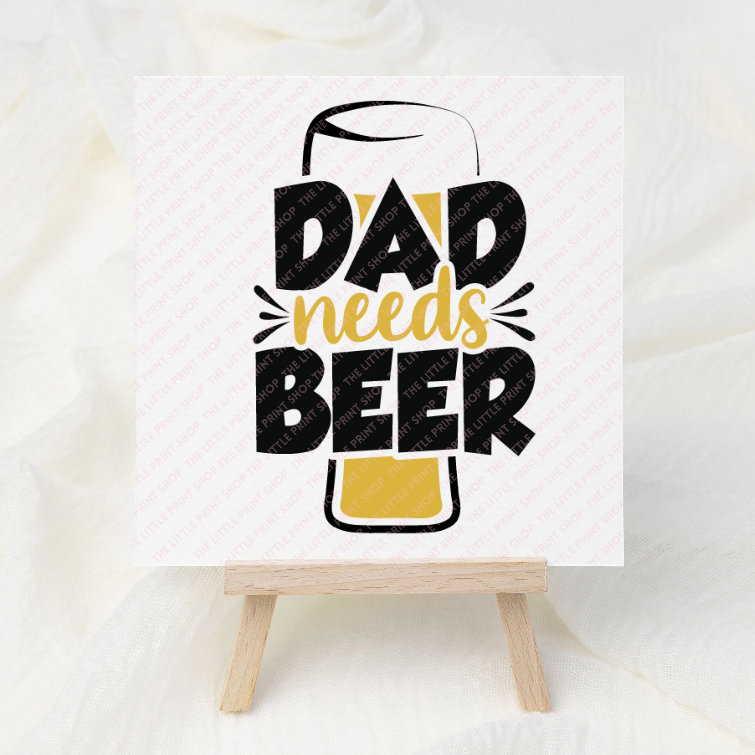 Dad Beer - UV DTF 3 inch Decals – Little Print Shop