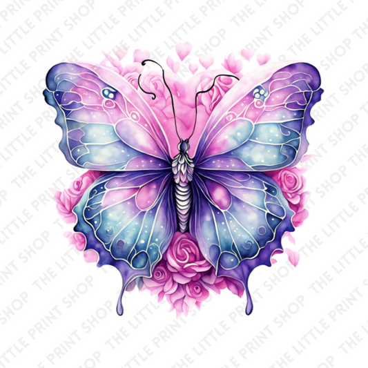Purple Butterfly - UV DTF 3 inch Decals
