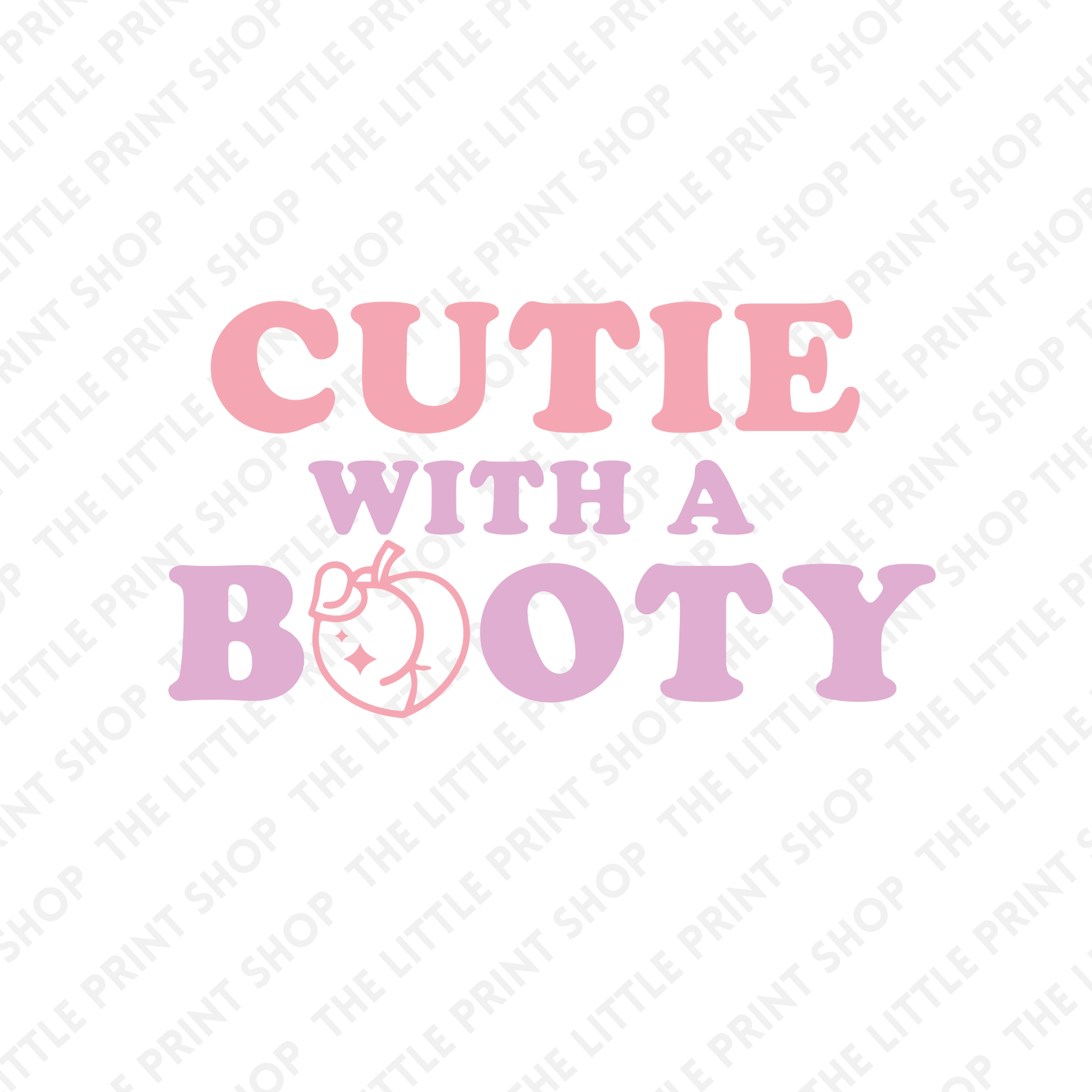 Booty - UV DTF 3 inch Decals – Little Print Shop