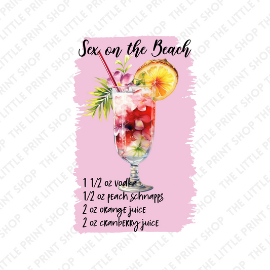 Sex On The Beach - UV DTF 3 inch Decals