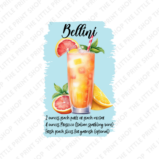 Bellini - UV DTF 3 inch Decals