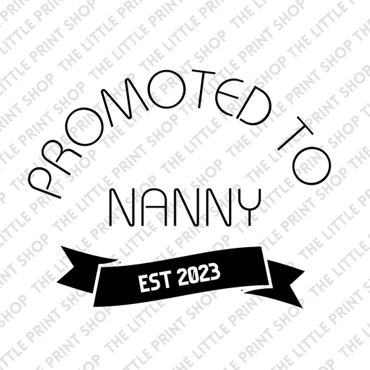 Promoted To Nanny - UV DTF 3.5 inch Decal