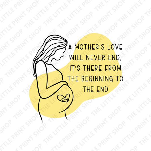 Mum To Be - Yellow - UV DTF 3 inch Decals