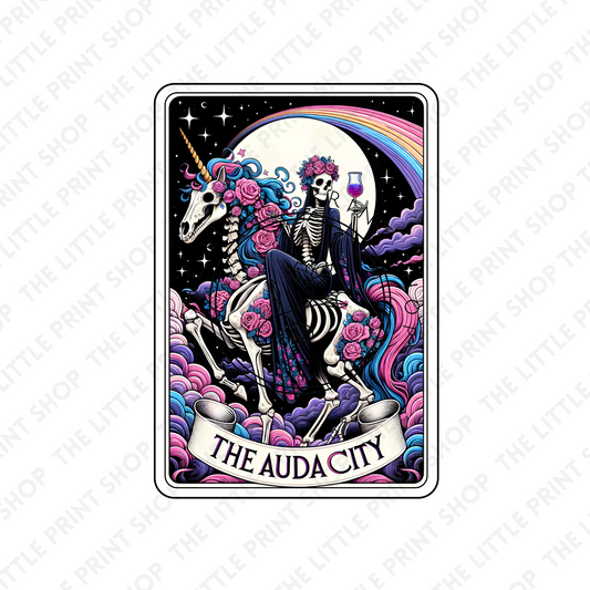 The Audacity Tarot Card - UV DTF 3 inch Decals