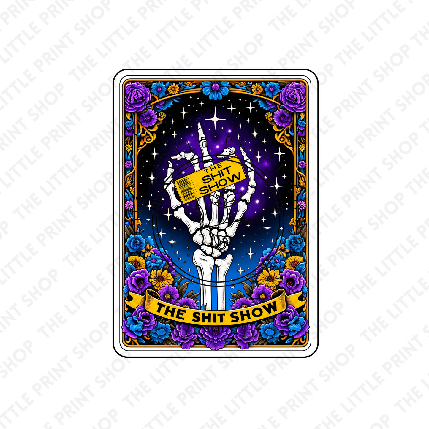 The Sh*t Show Tarot Card - UV DTF 3 inch Decals