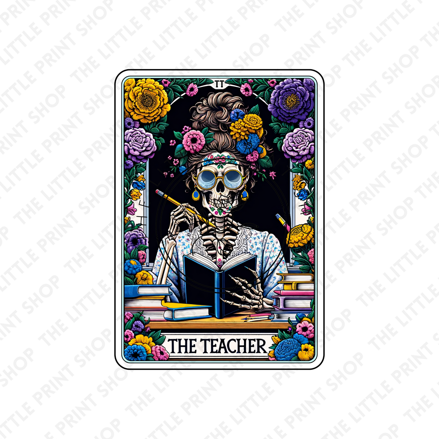 The Teacher Tarot Card - UV DTF 3 inch Decals