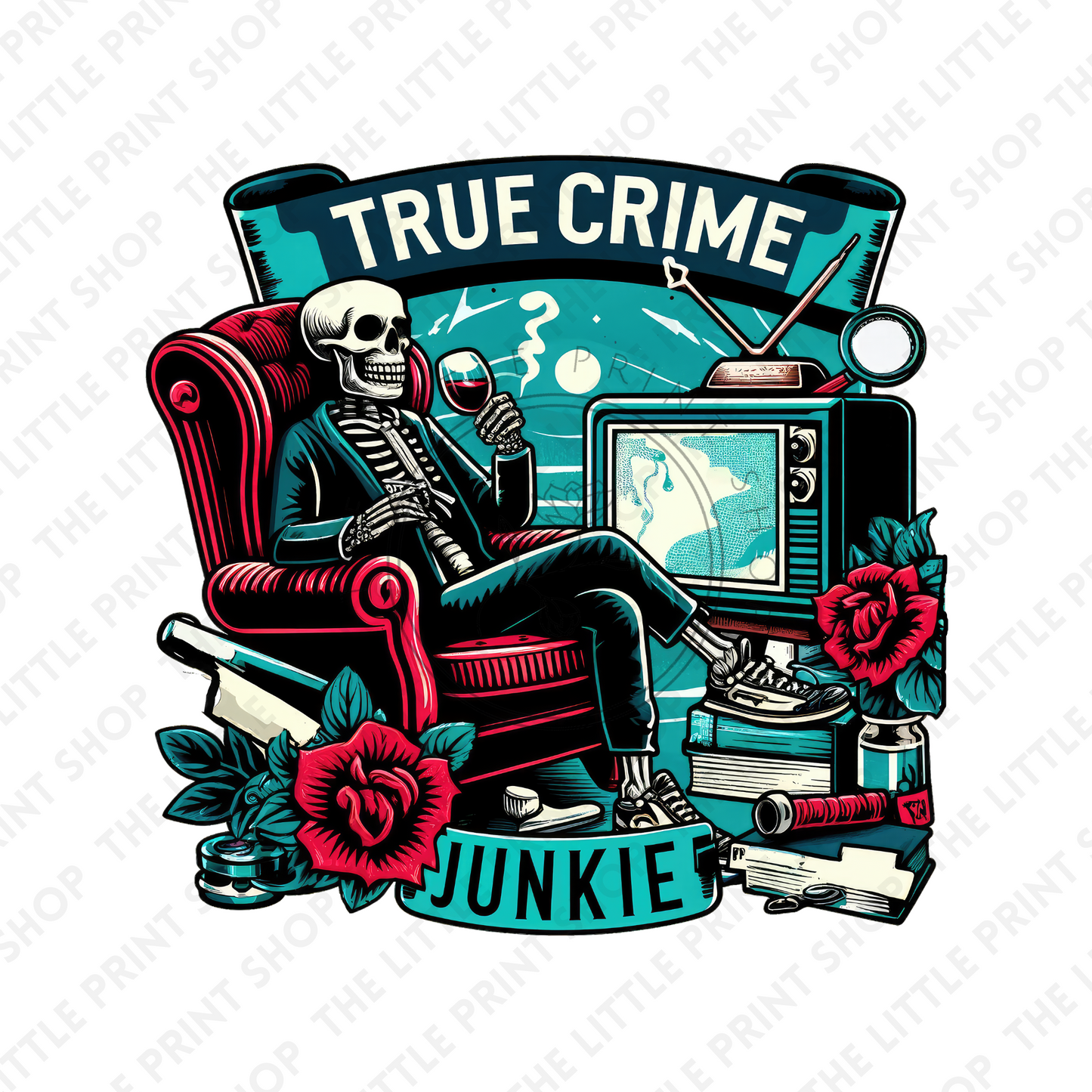 Crime Junkie - UV DTF 3 inch Decals