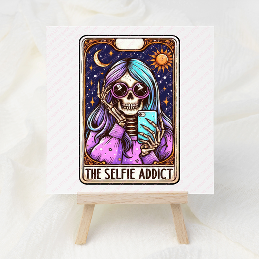 The Selfie Addict - UV DTF 3 inch Decals