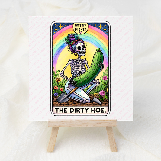 Dirty Hoe - UV DTF 3 inch Decals
