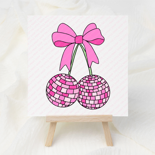 Disco Cherries - UV DTF 3 inch Decals