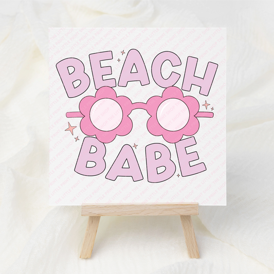 Beach Babe - UV DTF 3 inch Decals