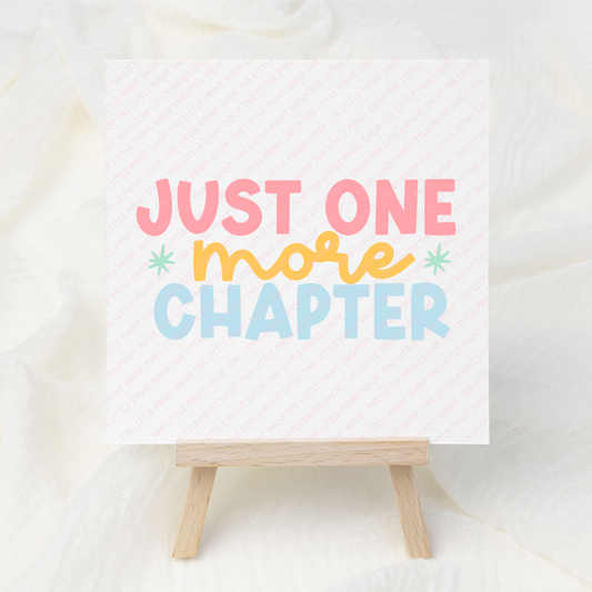 One More Chapter - UV DTF 3 inch Decals