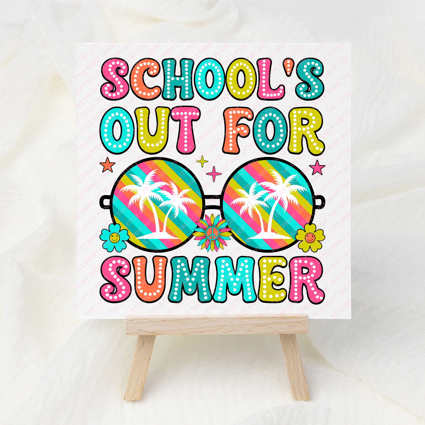 School's Out For Summer - UV DTF 3 inch Decals