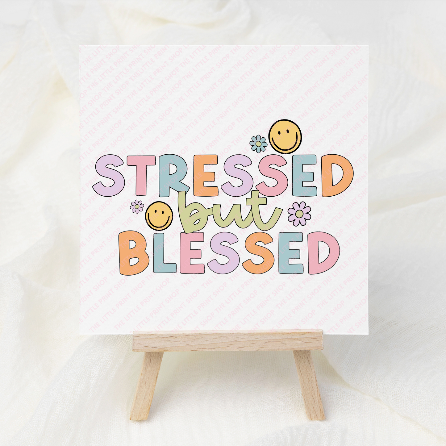 Stressed - UV DTF 3 inch Decals