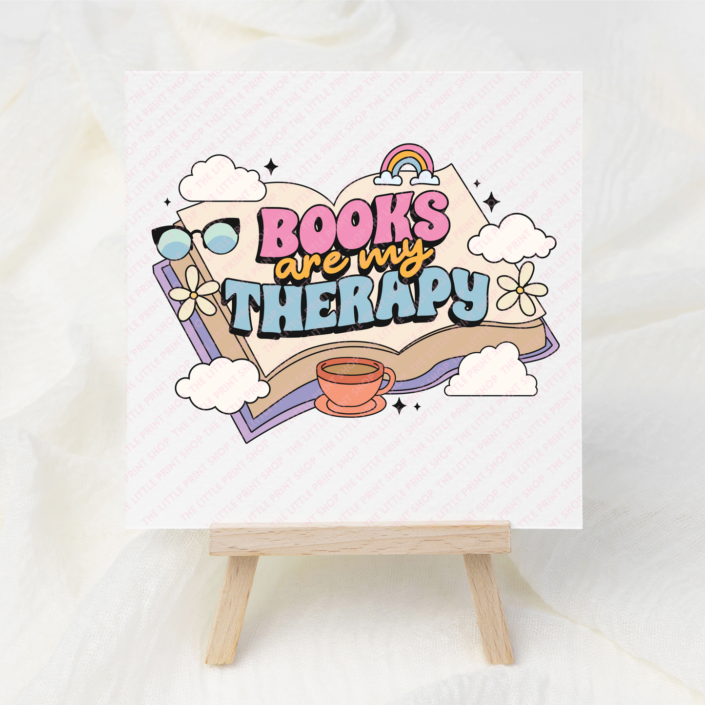 Book Therapy - UV DTF 3 inch Decals
